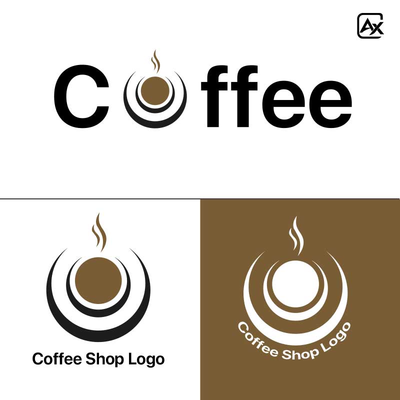 تحميل شعار كوفي شوب مجاناً بدون حقوق Coffee Shop Logo